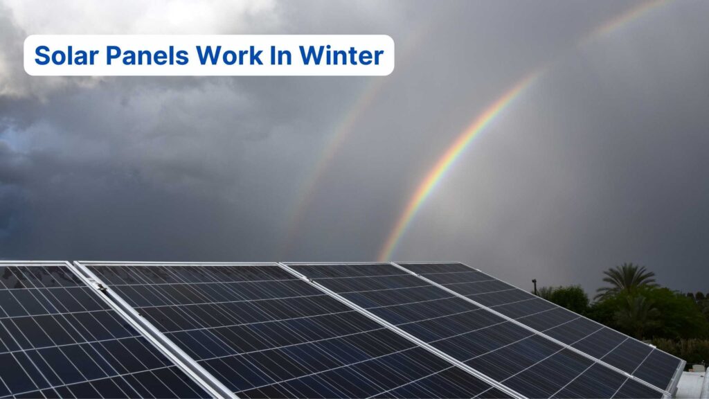 solar panel work in winter